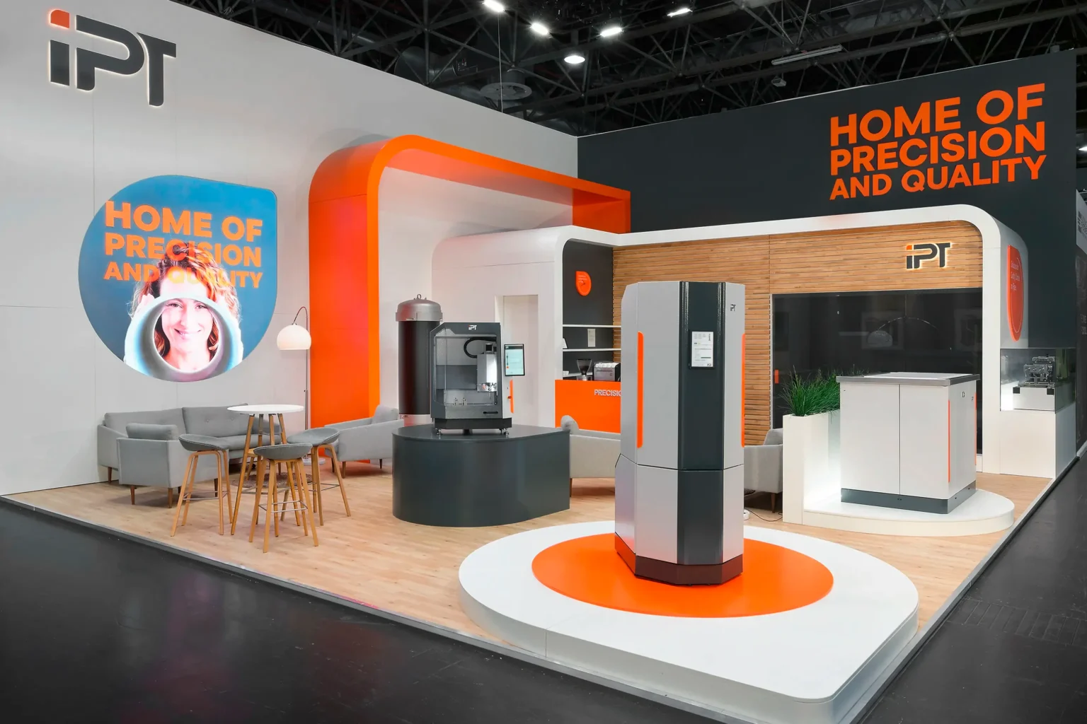 Der Messestand von IPT auf der K-Messe in Düsseldorf