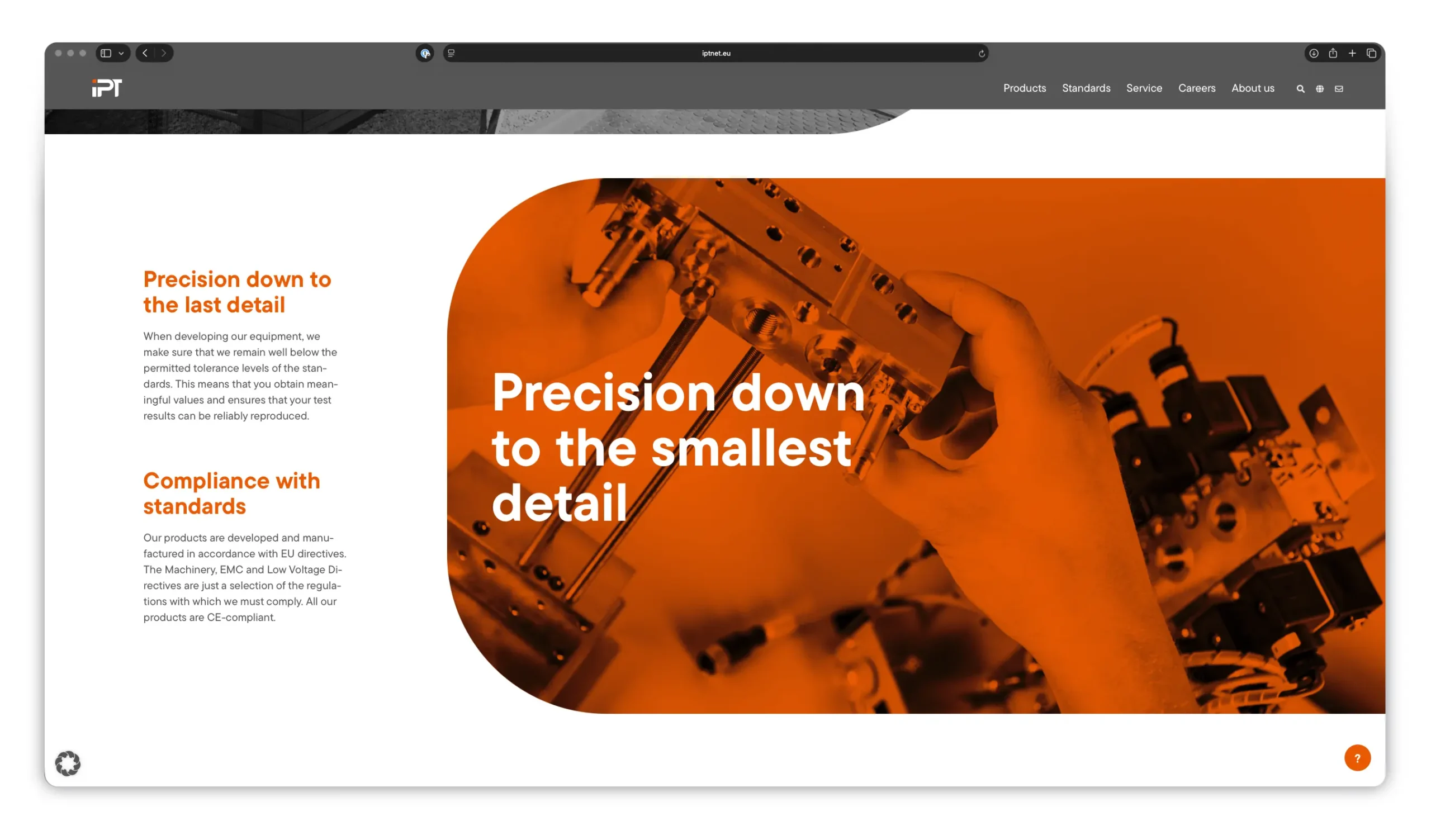 IPT Institut für Prüftechnik Website Imageseite