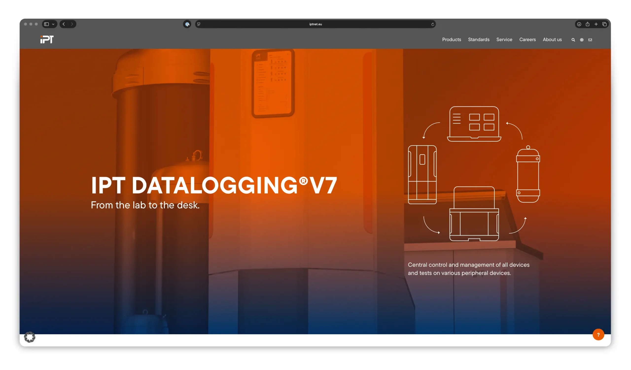 IPT Institut für Prüftechnik Website Software